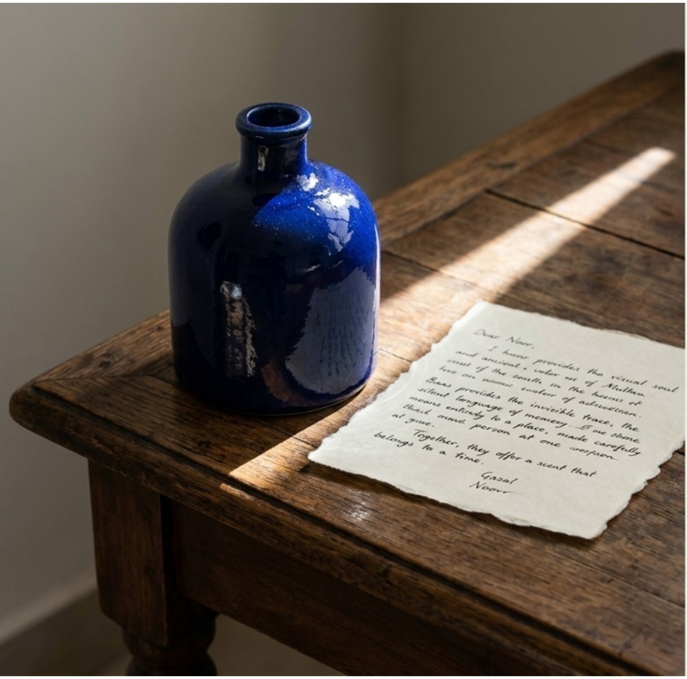 Hand-thrown porcelain vessel